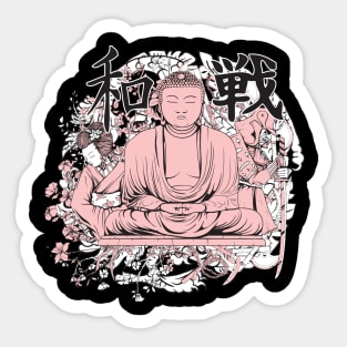 Samurai Buddha Sticker